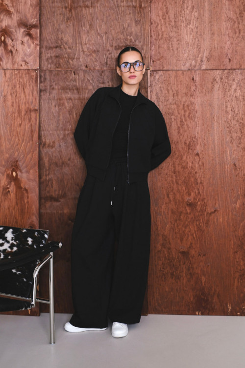 Zip Hoodie - Black