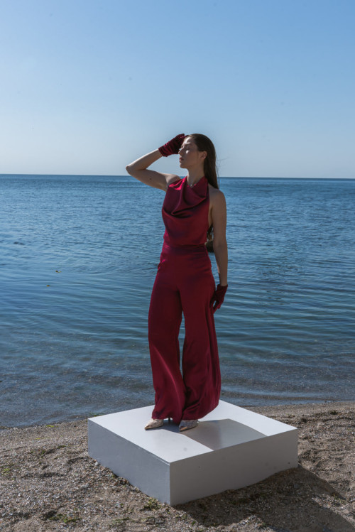 Open back top - Bordo