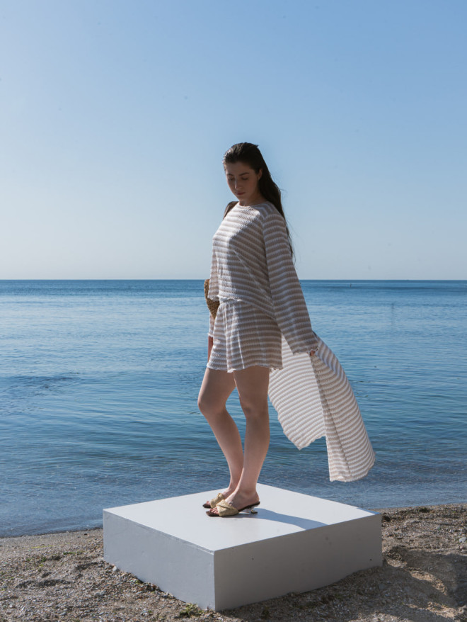 Knitted cape