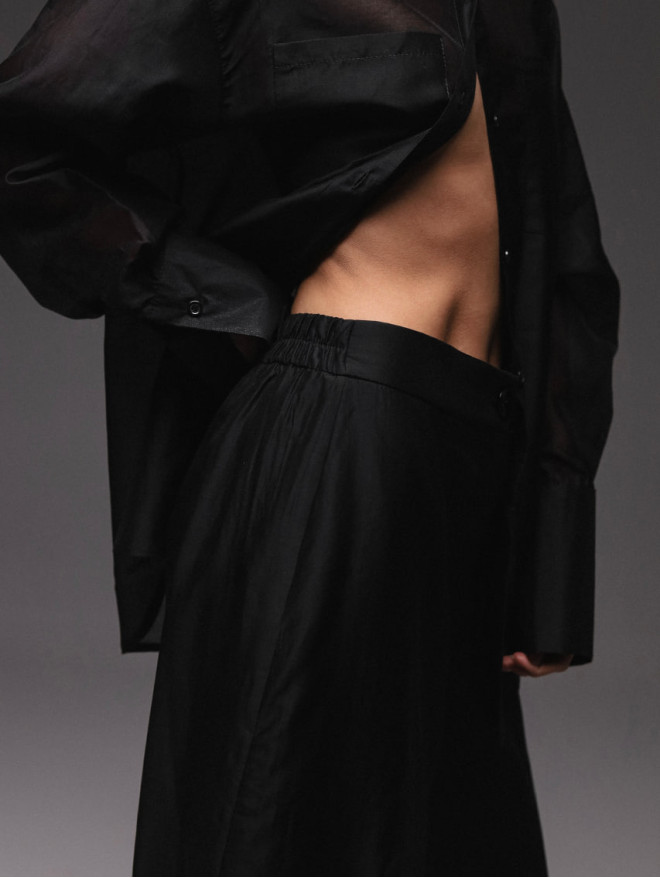 The pants are transparent