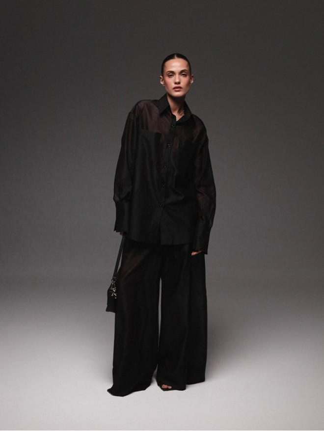 The pants are transparent